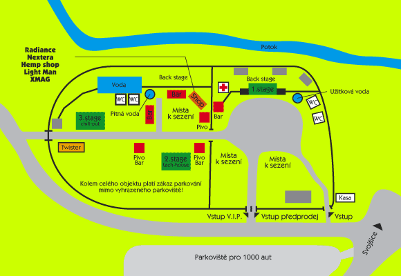 Mapa areálu